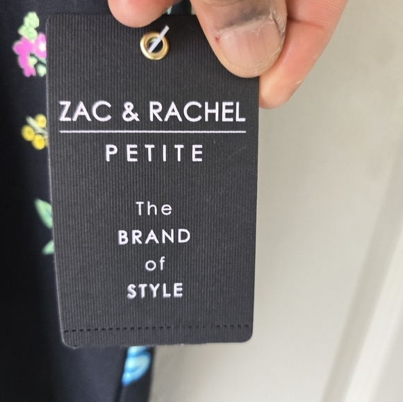 Zac & Rachel Ankle Pants Women Floral Stretch Casual Size 14P Artsy Boho… - Picture 8 of 13